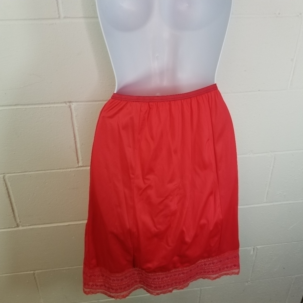 Vtg 60s Penney's nylon lace half slip skirt - Picture 8 of 9